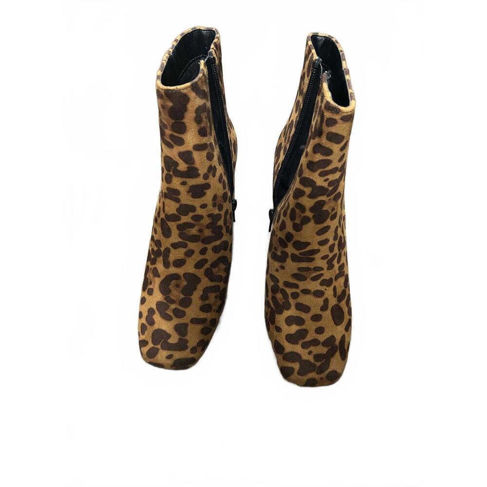 Fierce Rouge Ladies’ Boots Size 8 - Leopard Print Ankle Booties